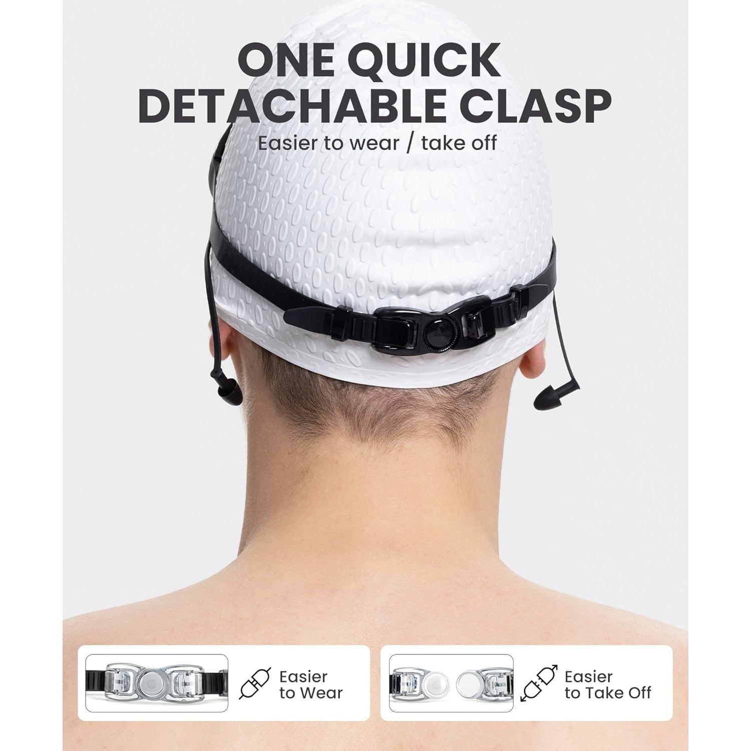 Gafas de natación NSSIW para adultos UV400, paquete de 3