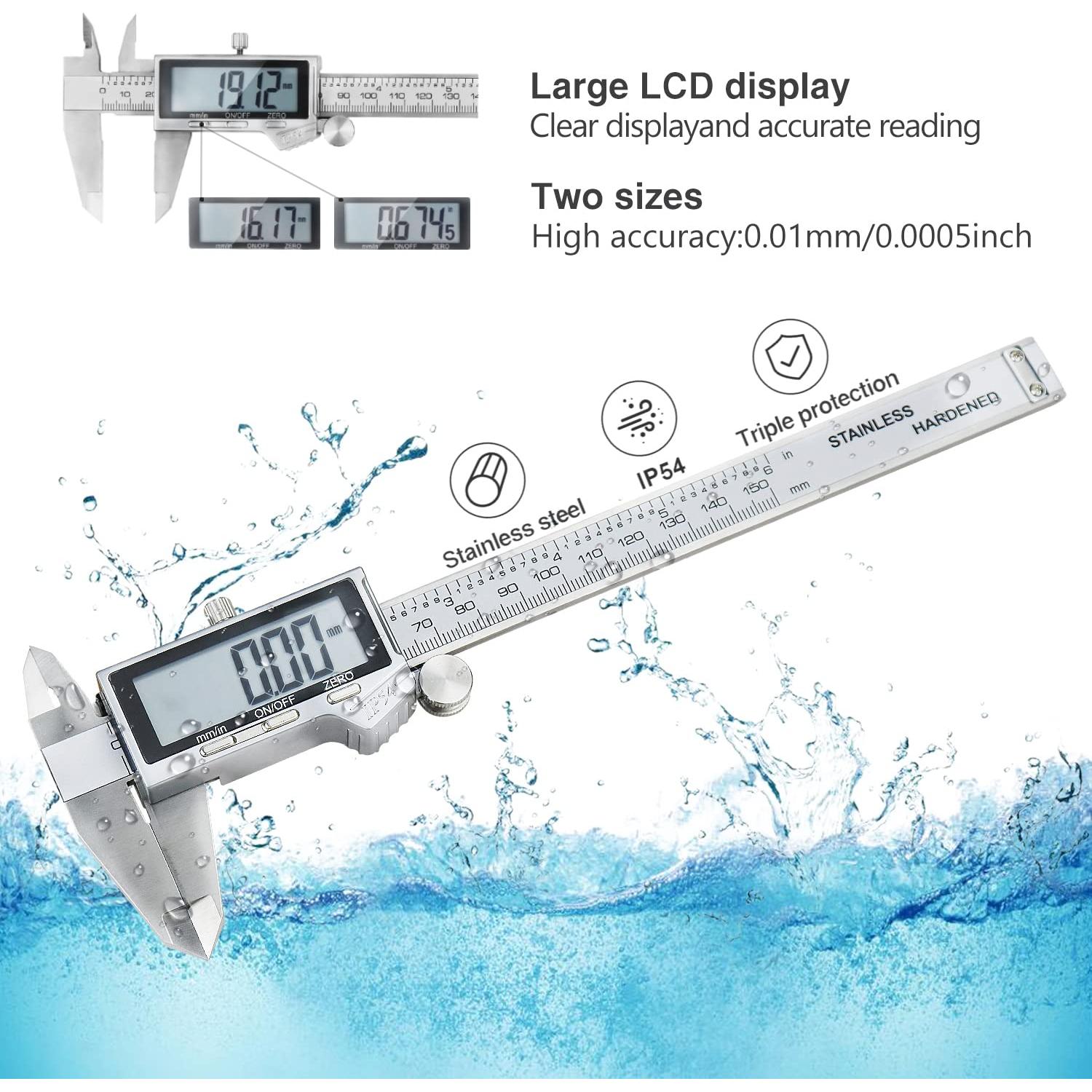 Calibrador Digital GOSCIEN IP54 Acero Inoxidable 150 mm