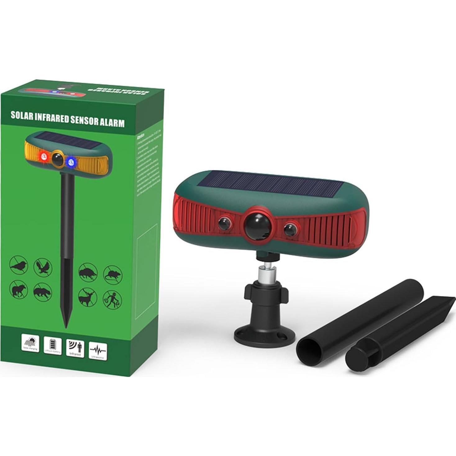 Alarma Solar de Movimiento Anizoowu 130dB con Luz Estroboscópica