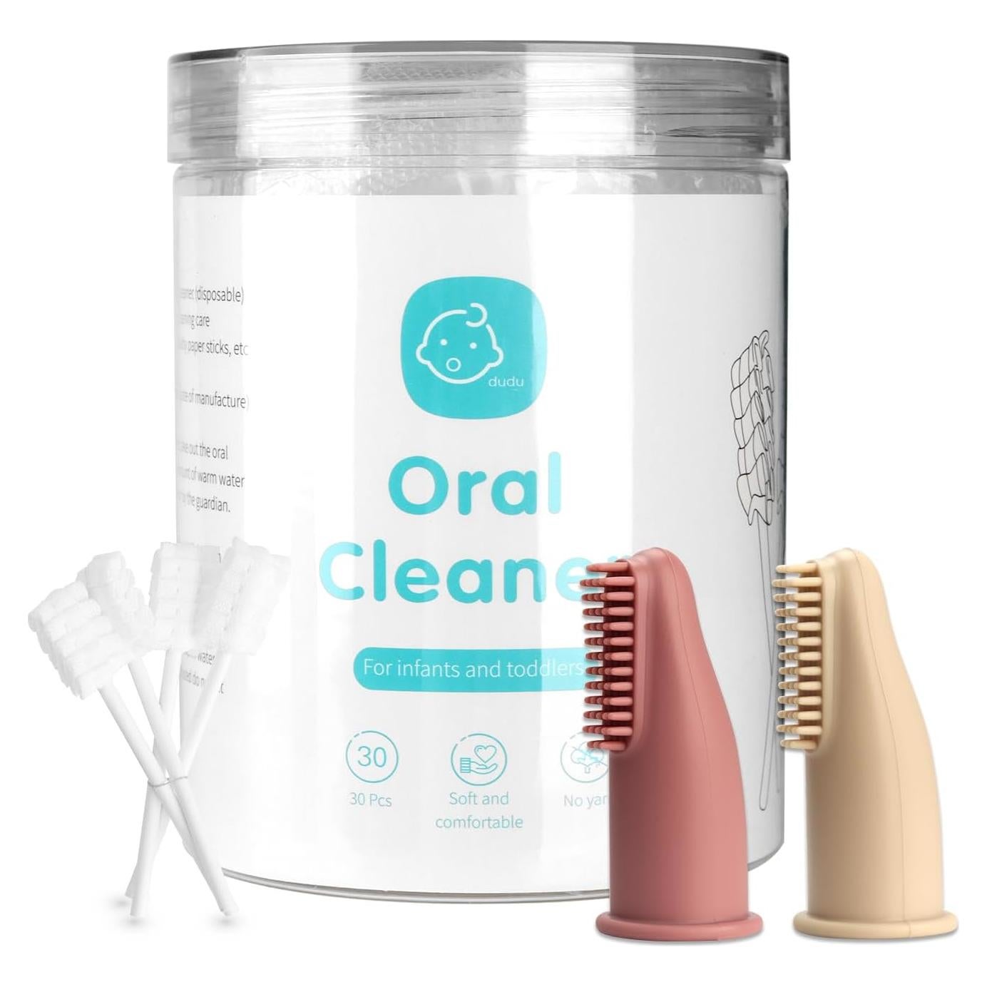 Limpiador Oral para Bebés Esonto 32 Piezas Beige