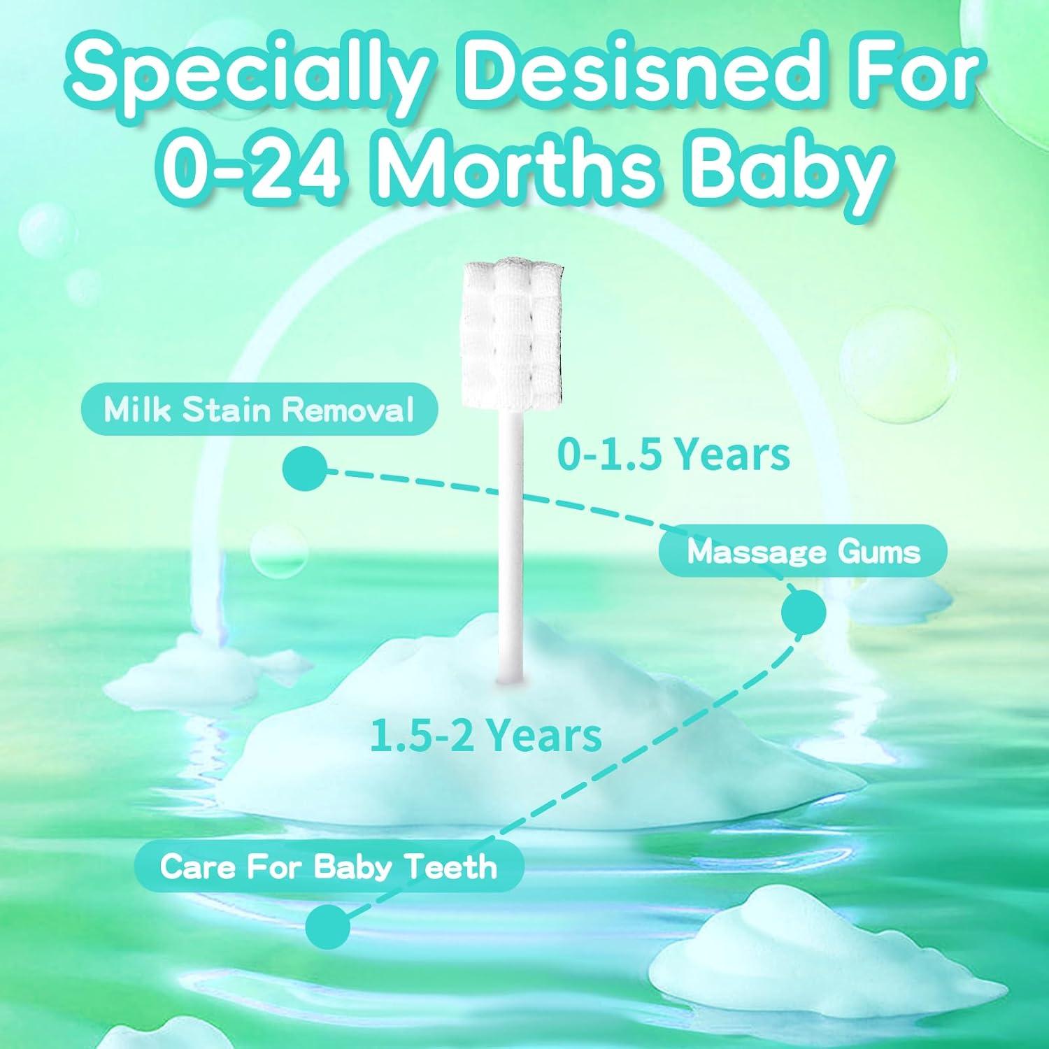 Limpiador Oral para Bebés Esonto 32 Piezas Beige