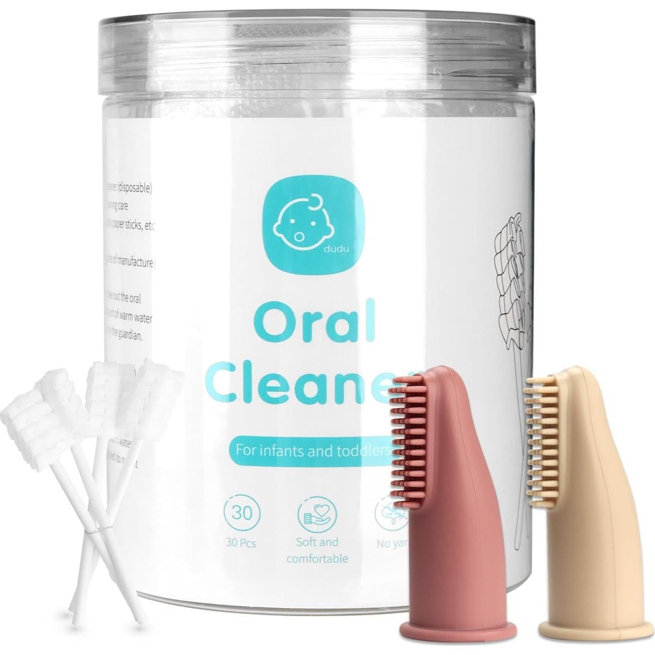 Limpiador Oral para Bebés Esonto 32 Piezas Beige