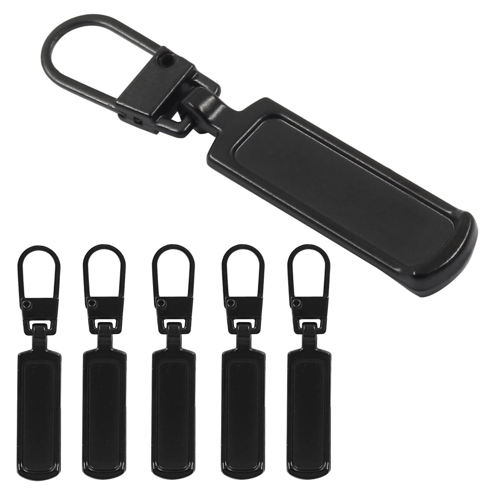 Tiradores de Cremallera Hitefu 6PCS Universal Negro