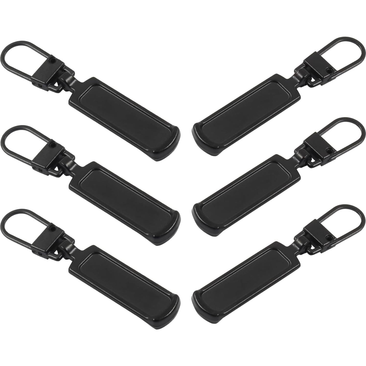 Tiradores de Cremallera Hitefu 6PCS Universal Negro
