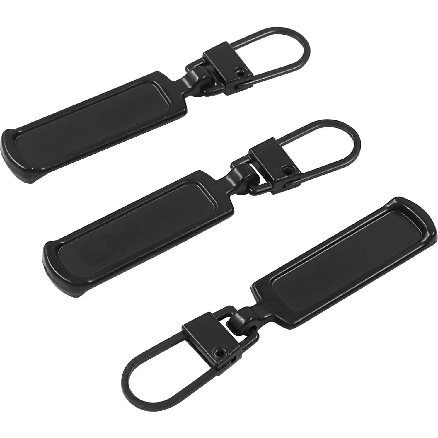 Tiradores de Cremallera Hitefu 6PCS Universal Negro