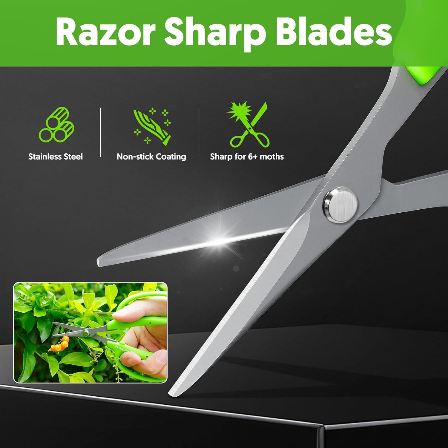 Tijeras de Jardín Hygrohub 15cm Acero Inoxidable Antiadherente