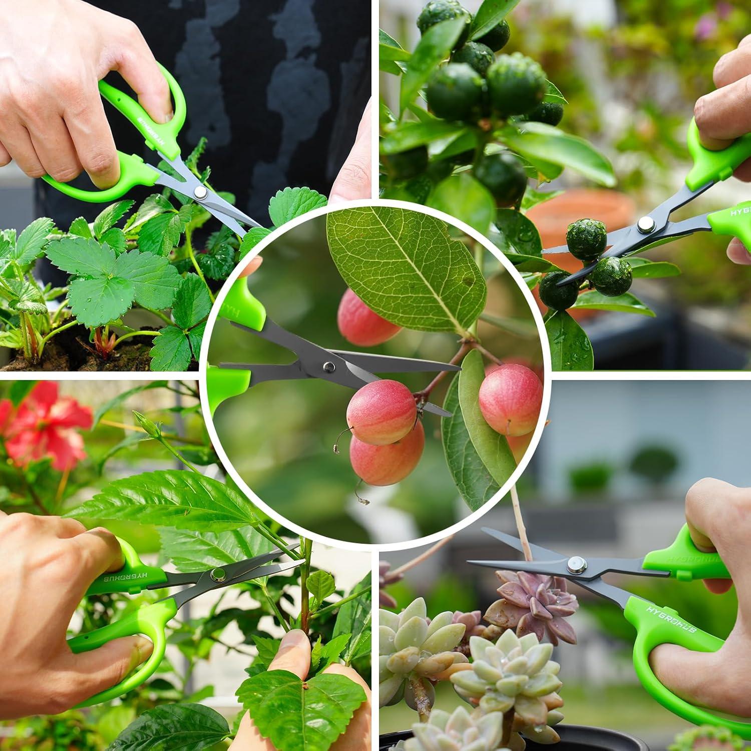 Tijeras de Jardín Hygrohub 15cm Acero Inoxidable Antiadherente
