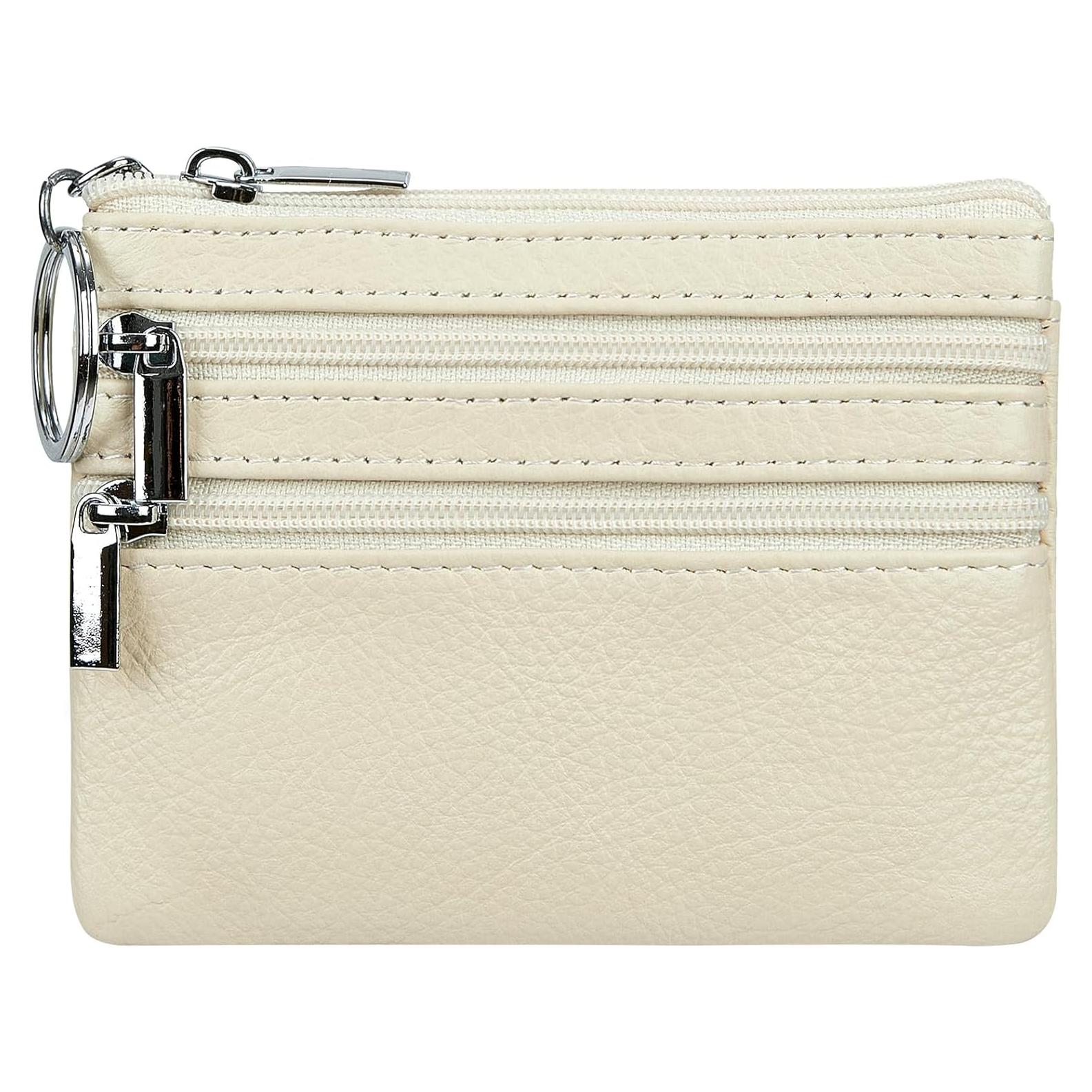 Monedero de Cuero Genuino Cynure para Mujeres 11x9 cm