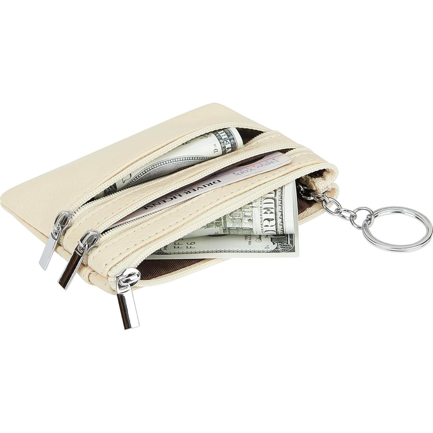 Monedero de Cuero Genuino Cynure para Mujeres 11x9 cm