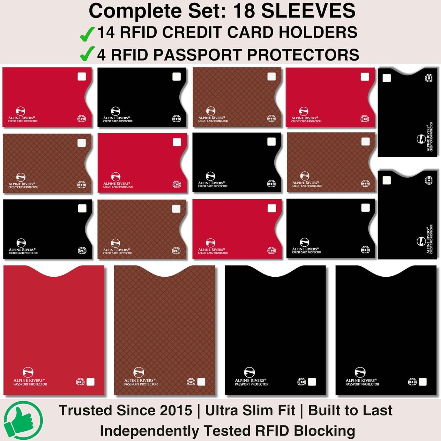 Mangas Bloqueadoras RFID Alpine Rivers - 18 Piezas Multicolor