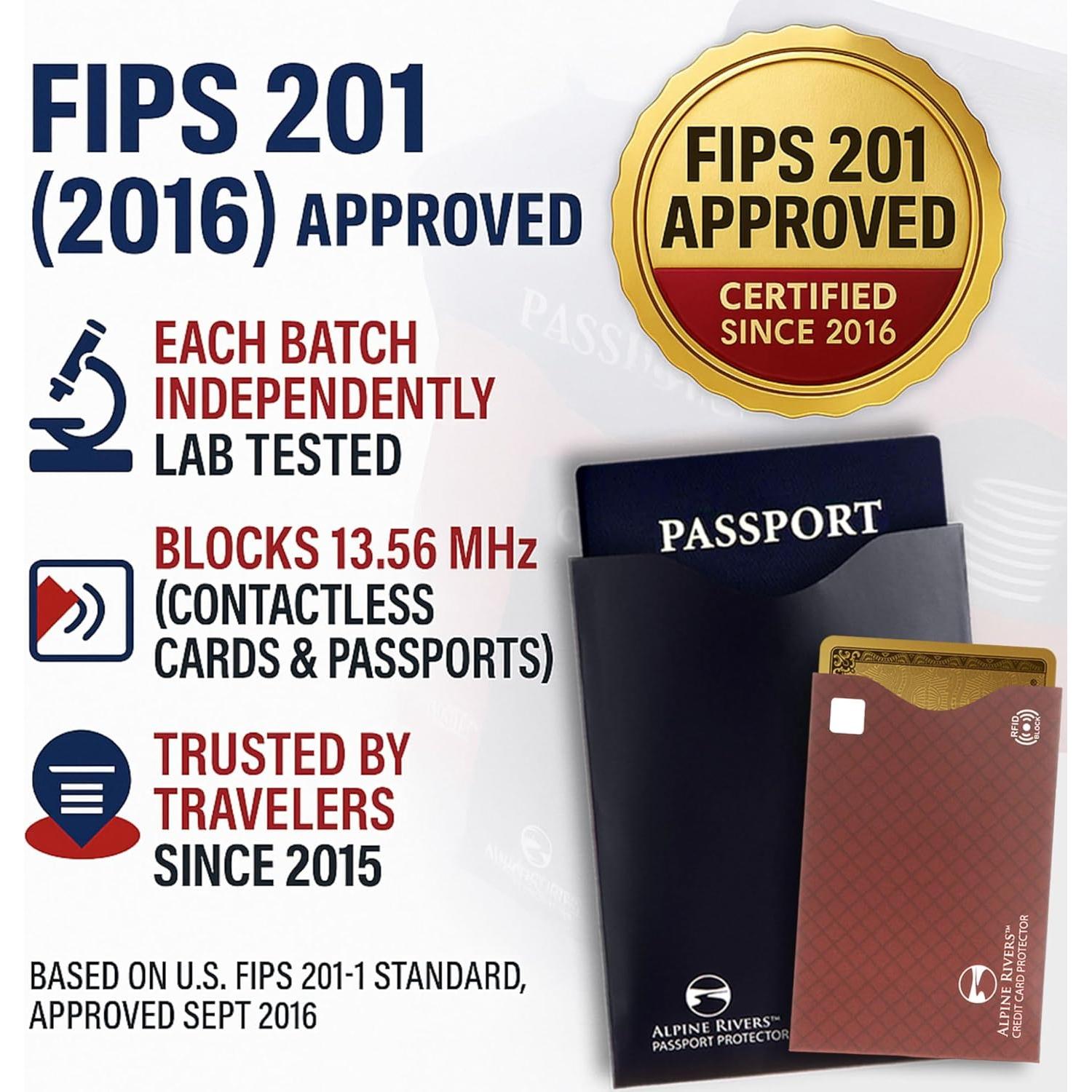 Mangas Bloqueadoras RFID Alpine Rivers - 18 Piezas Multicolor