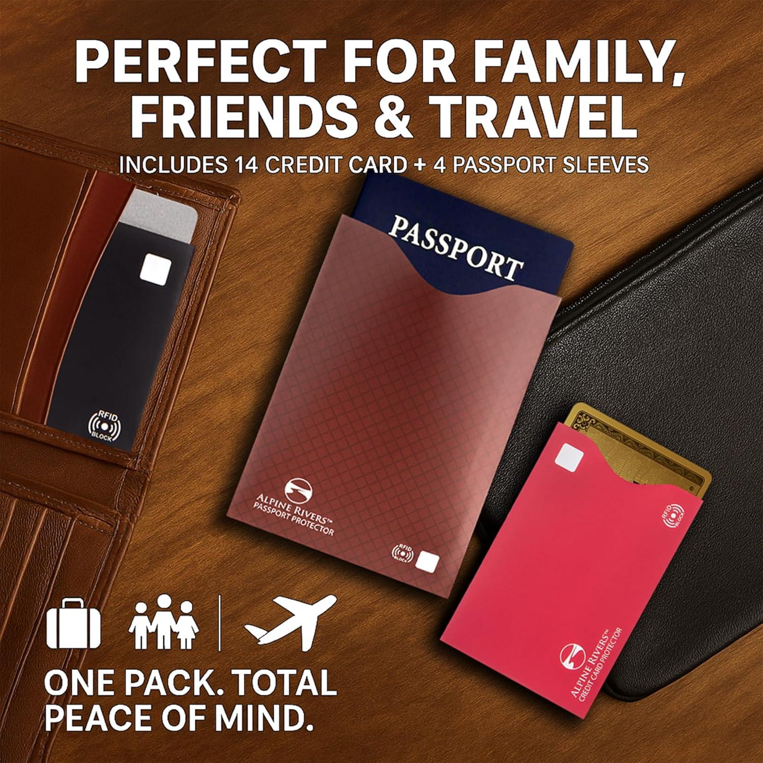 Mangas Bloqueadoras RFID Alpine Rivers - 18 Piezas Multicolor