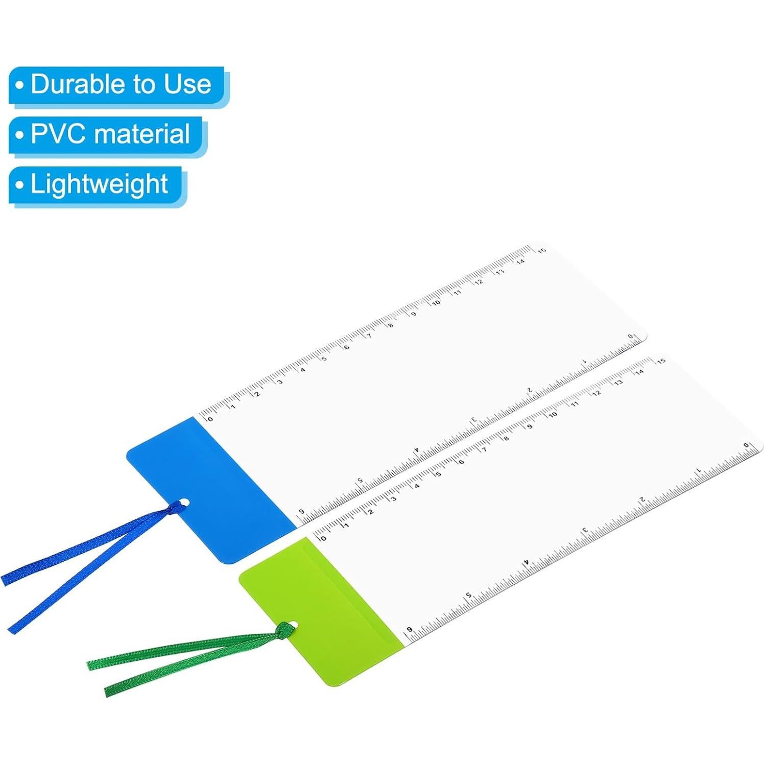 Marcador Lupa PATIKIL 3X con Regla - 2 Colores PVC