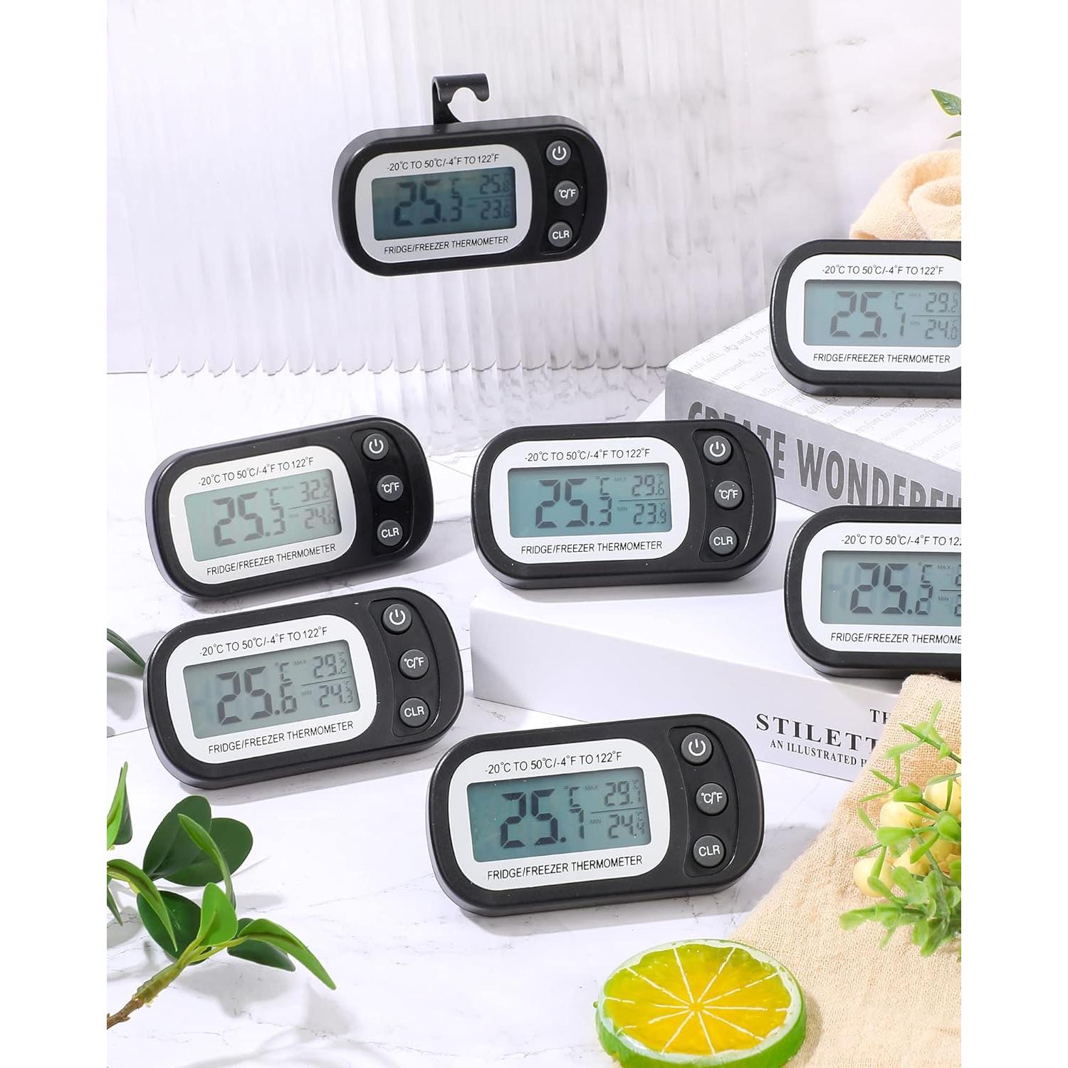 Termómetro Digital Impermeable Frienda 12 Pack Negro LCD