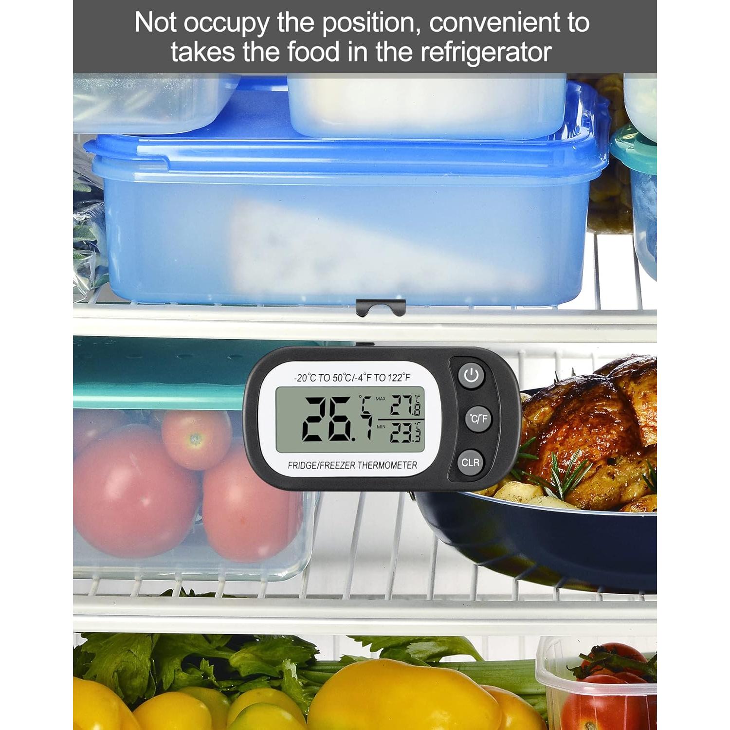 Termómetro Digital Impermeable Frienda 12 Pack Negro LCD