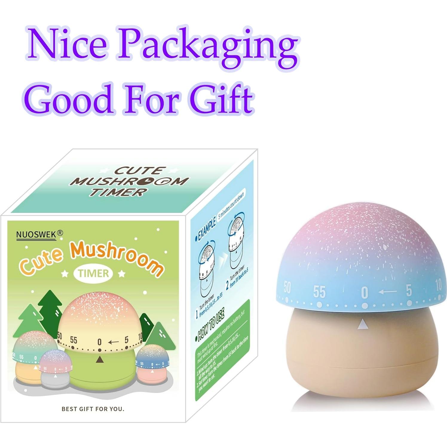 Temporizador de Cocina Mecánico NUOSWEK 60 Minutos Beige