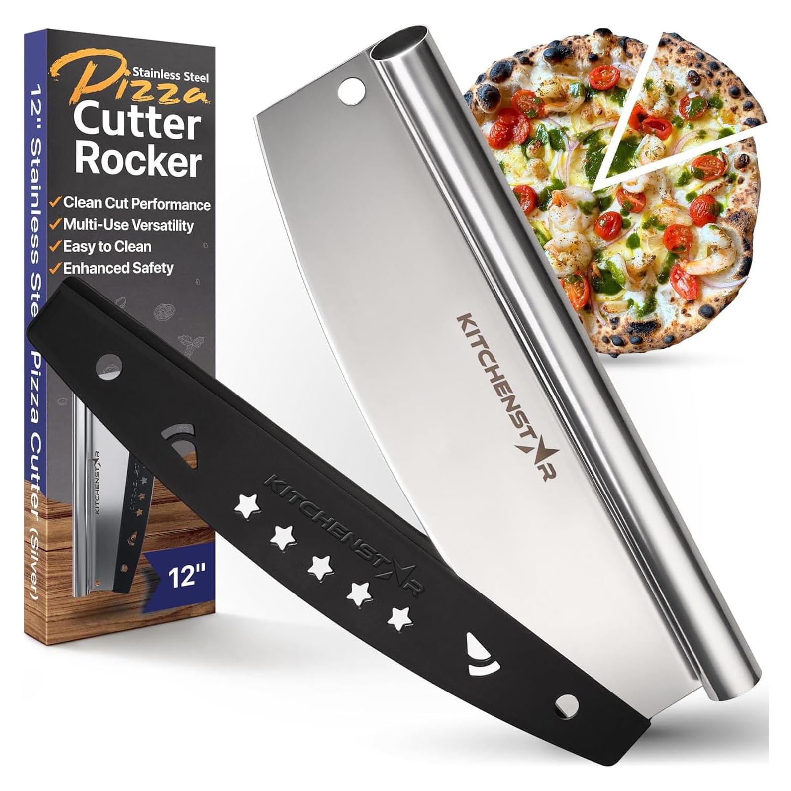 Cortador de Pizza KitchenStar 30 cm Acero Inoxidable Afilado
