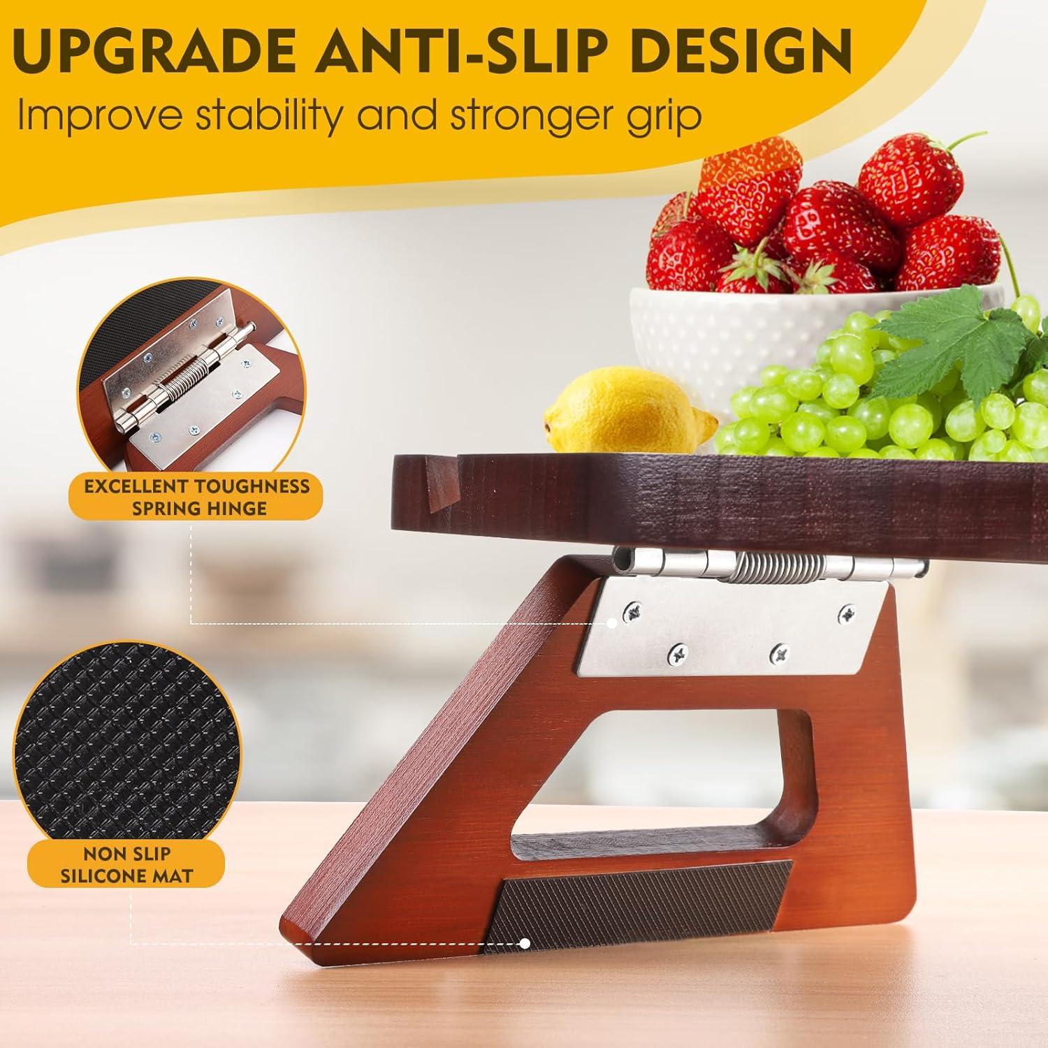 Mesa Lateral para Brazo de Sofá Jolitac - Madera Marrón 27.7x20.1cm