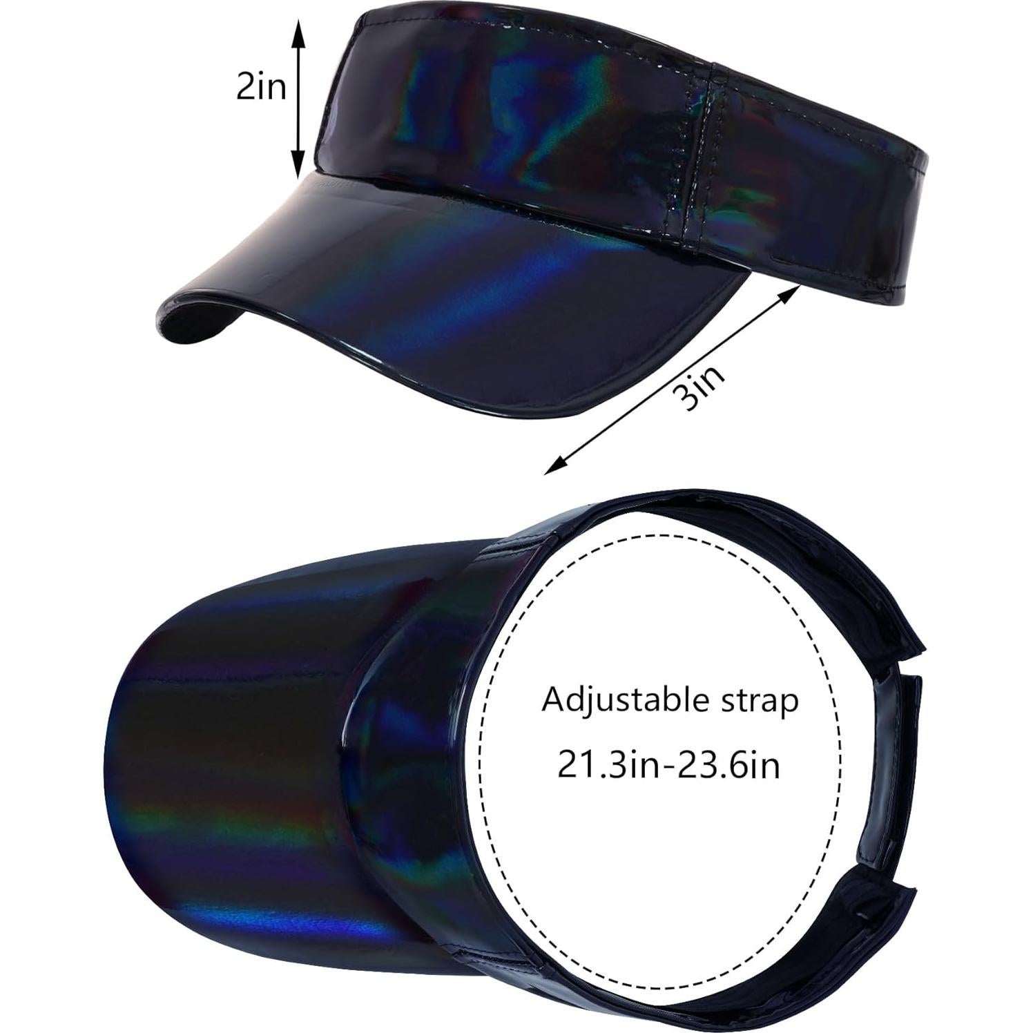 Sombrero Visor de Sol Ajustable Marrywindix Unisex Negro