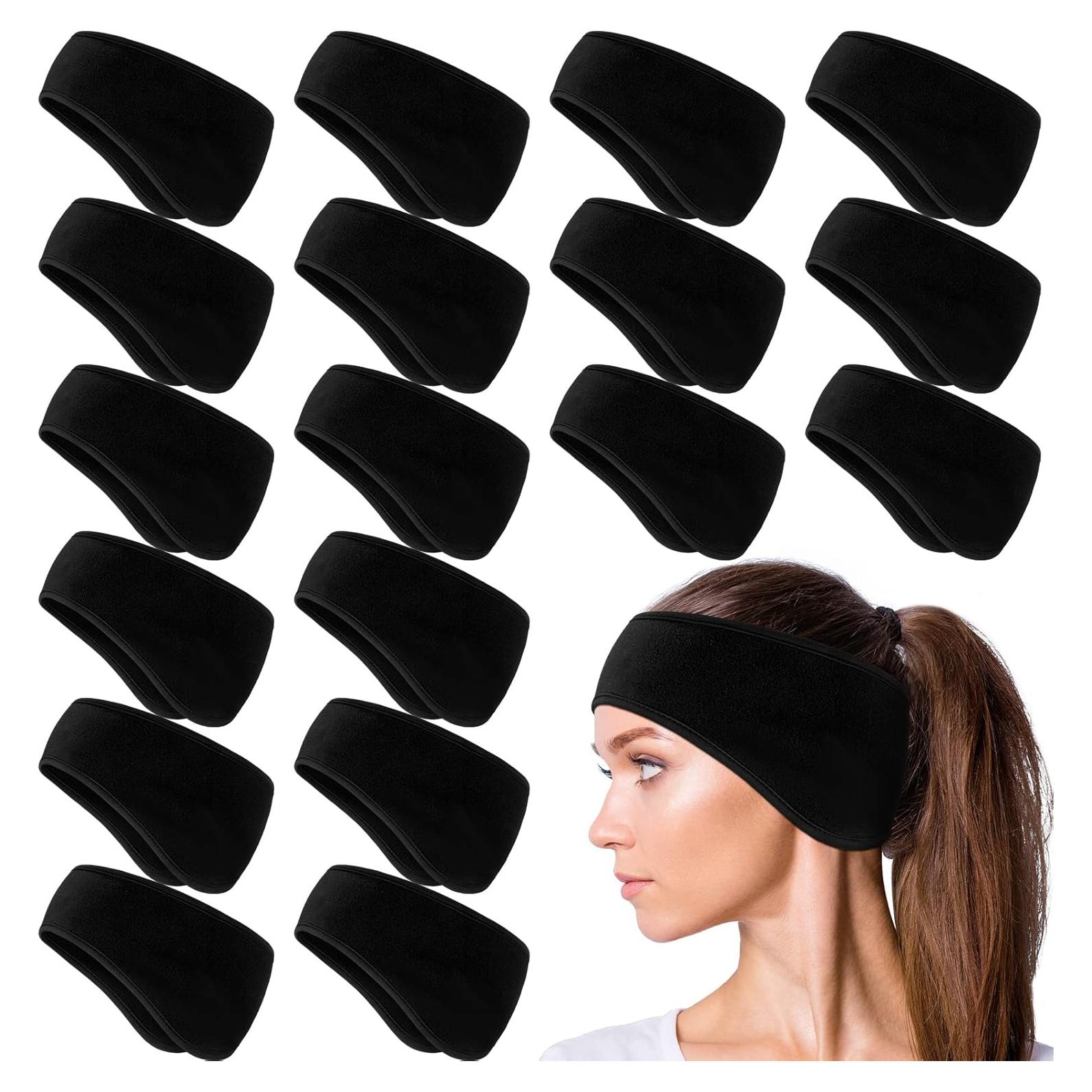 Banda para la cabeza de forro polar Hungdao 24 Pcs - Calentadores de oídos