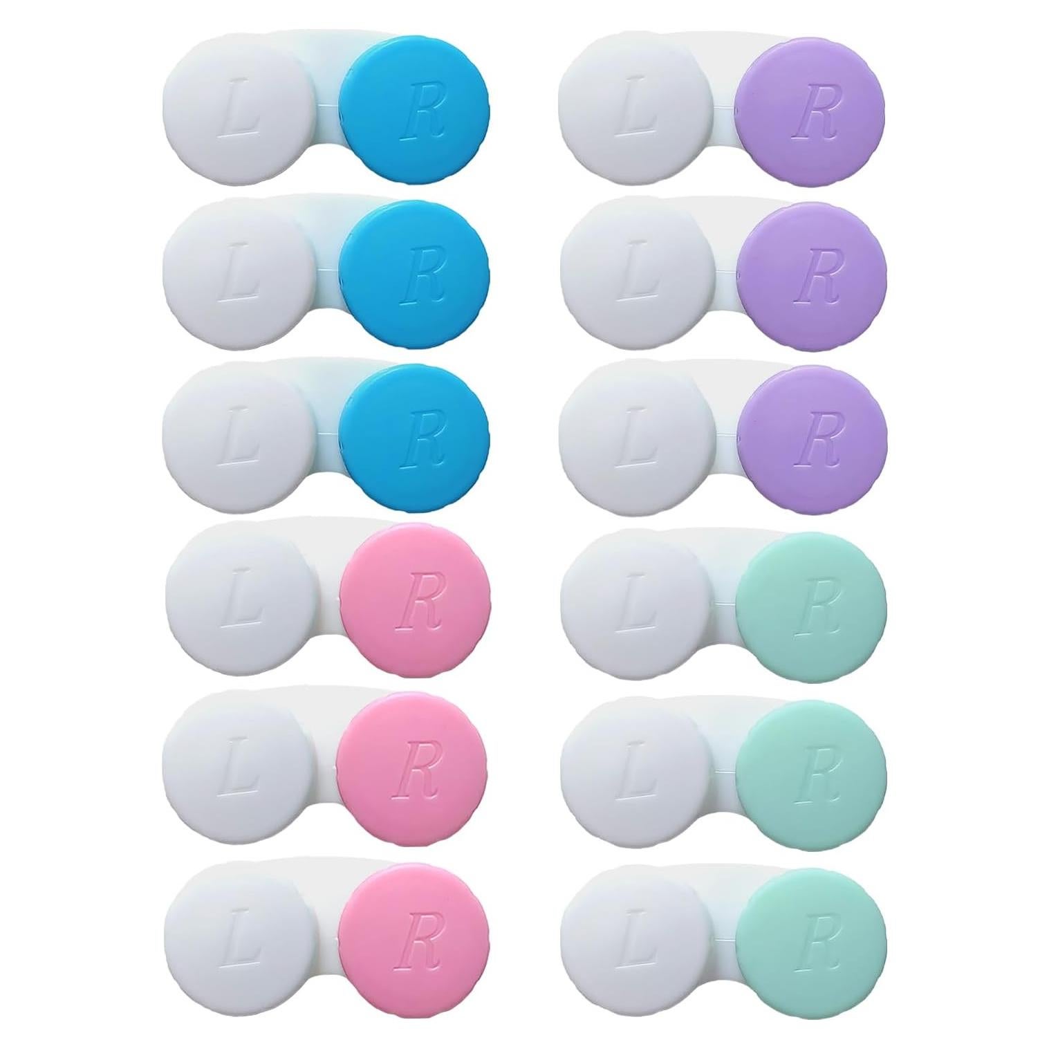 Estuche para Lentes de Contacto Erewa - 12 Piezas Colores Variados