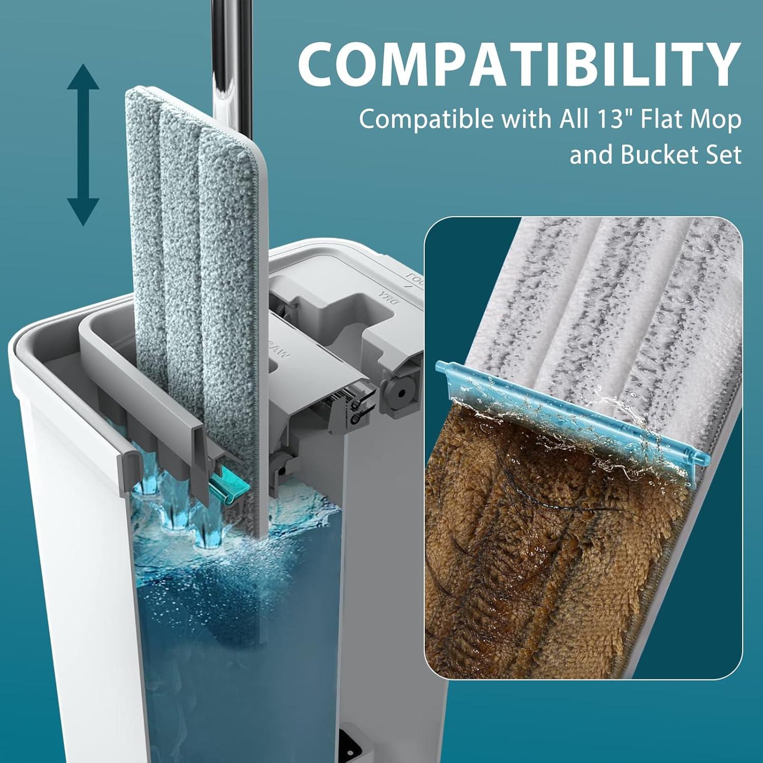 Paños de Reemplazo para Mopa Plana JOYMOOP 33x12.4 cm Microfibra