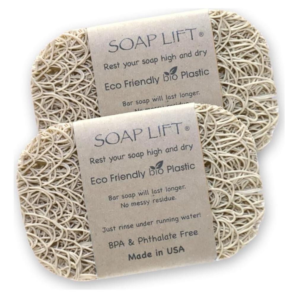 Soporte para Jabón Elevador de Jabón Bioplástico Hueso - 2 Piezas