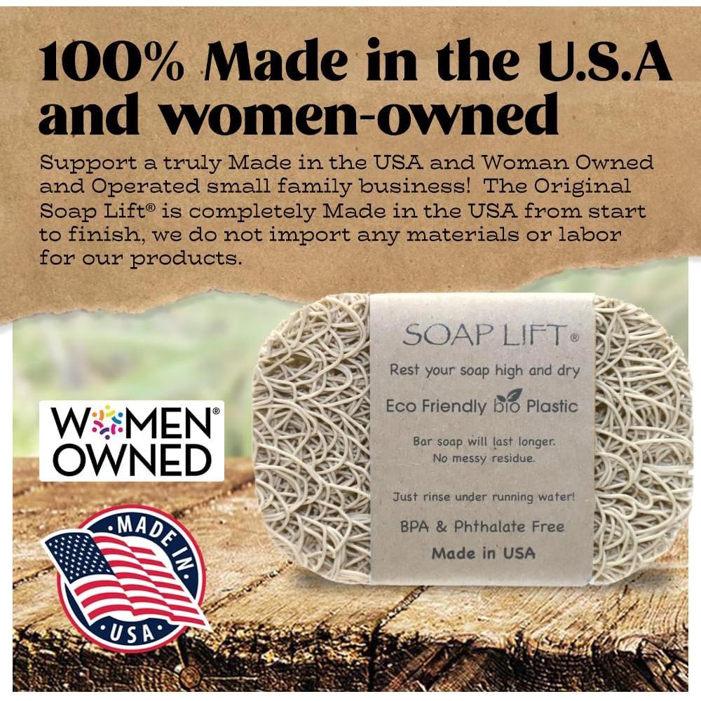 Soporte para Jabón Elevador de Jabón Bioplástico Hueso - 2 Piezas