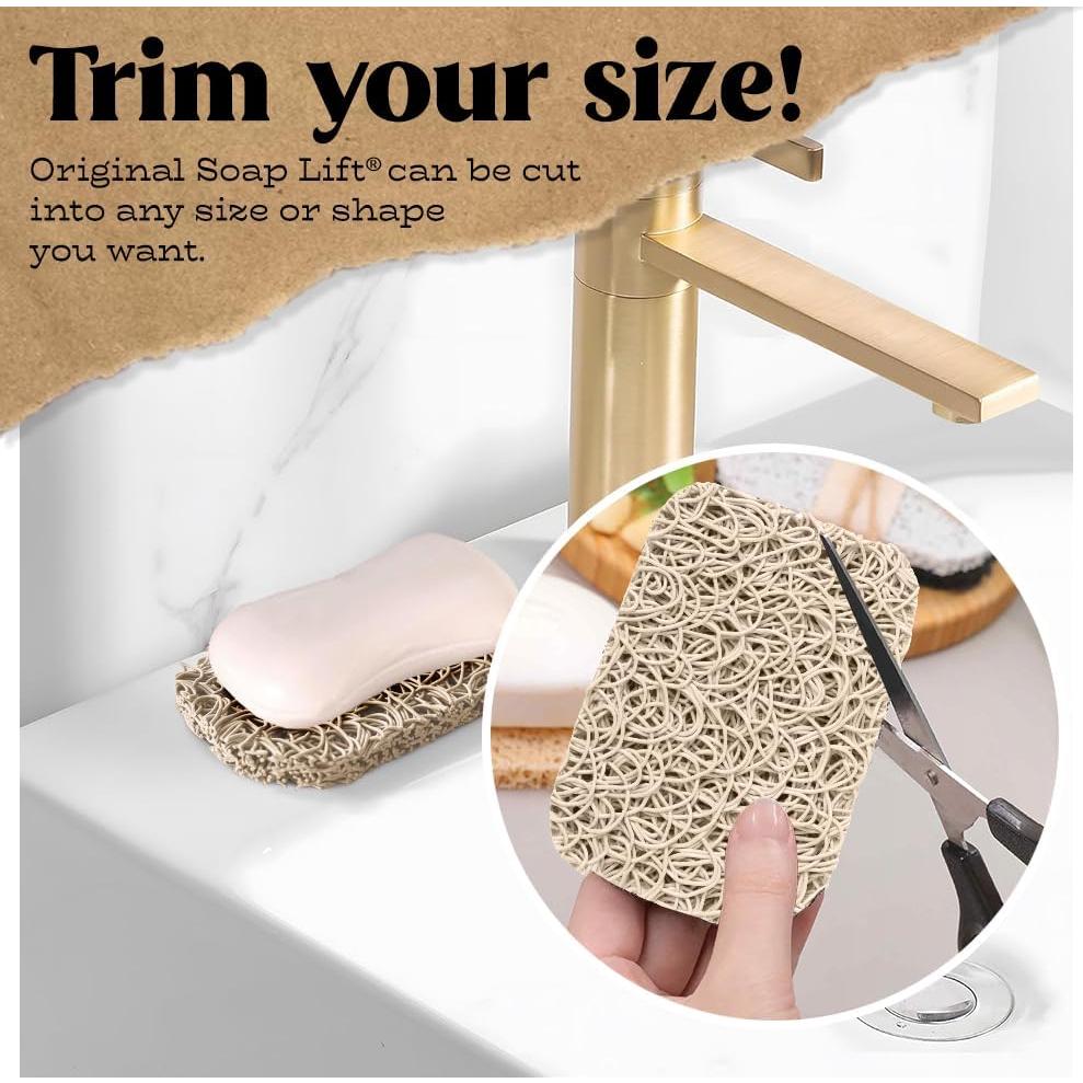 Soporte para Jabón Elevador de Jabón Bioplástico Hueso - 2 Piezas