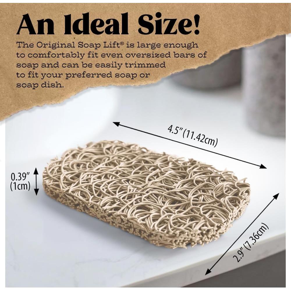 Soporte para Jabón Elevador de Jabón Bioplástico Hueso - 2 Piezas