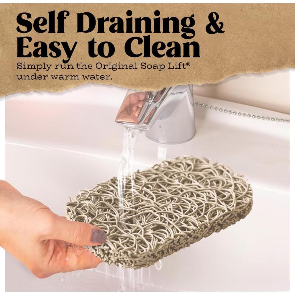 Soporte para Jabón Elevador de Jabón Bioplástico Hueso - 2 Piezas