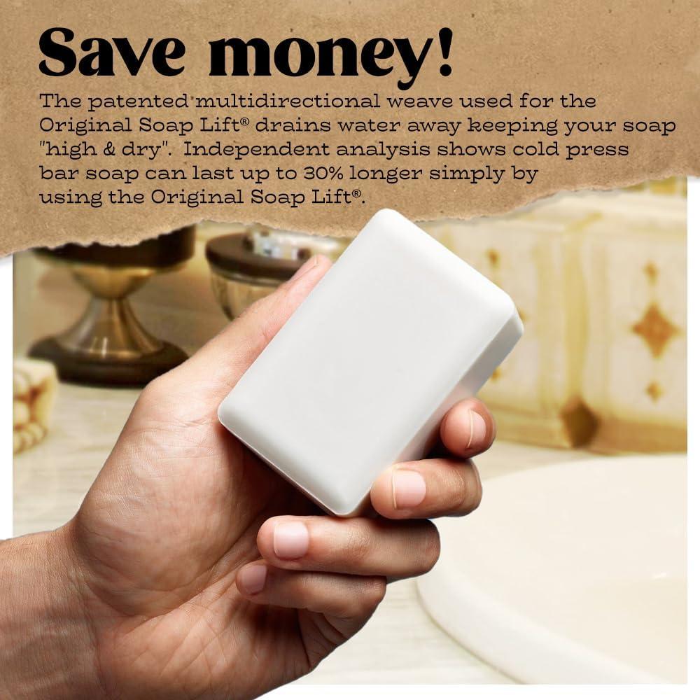 Soporte para Jabón Elevador de Jabón Bioplástico Hueso - 2 Piezas