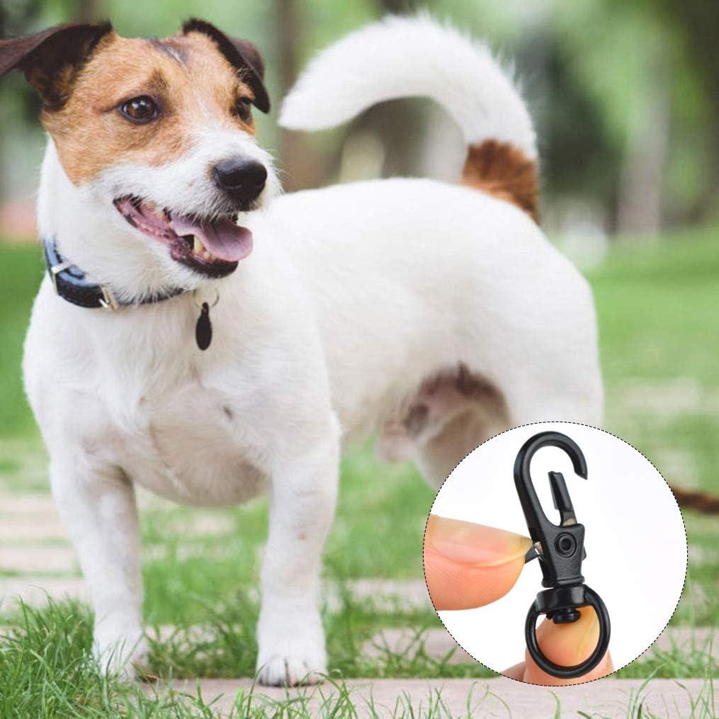 50 Ganchos Giratorios de Metal cnomg 32mm Negro Multiusos