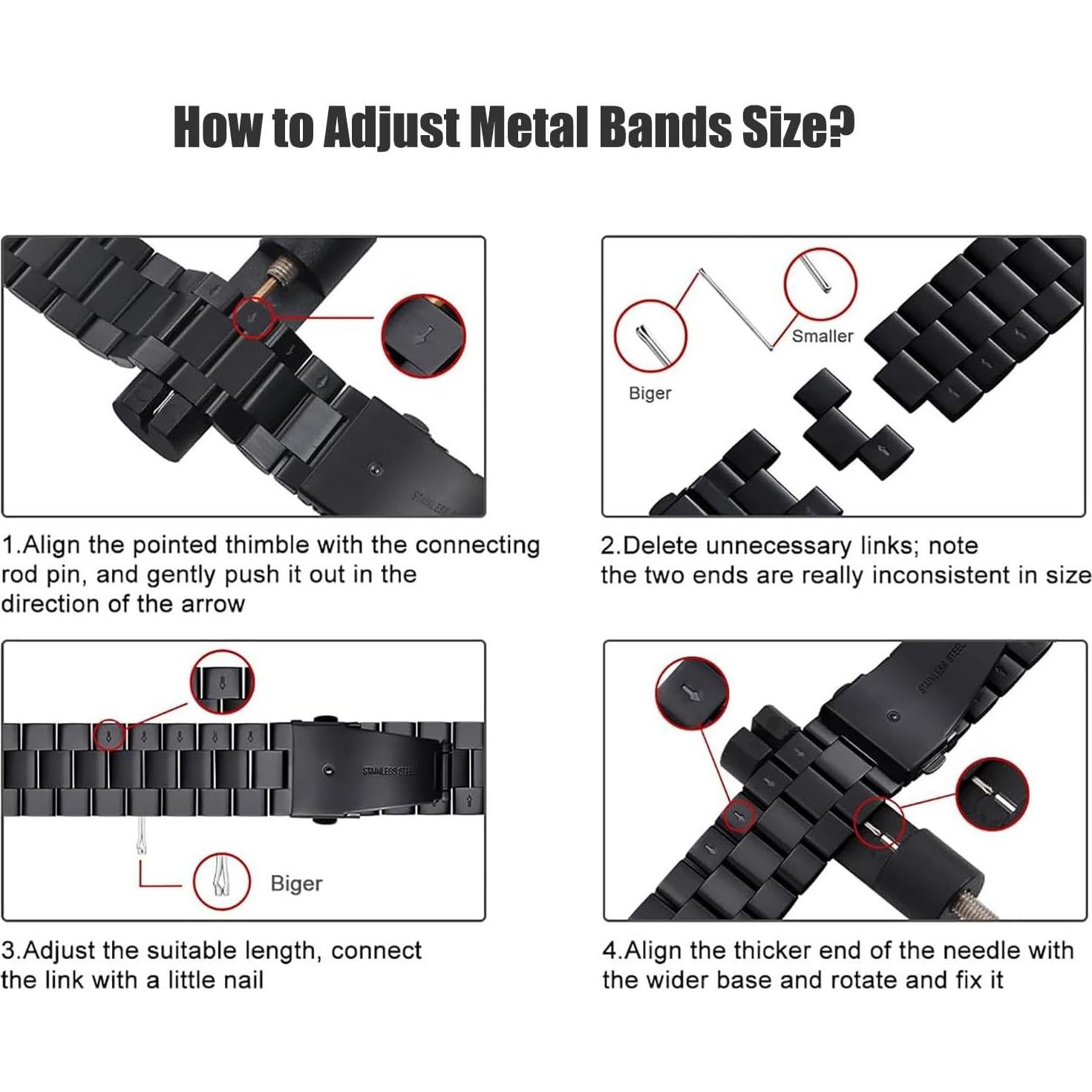 Kit de Herramientas Olytop para Eliminación de Eslabones de Reloj