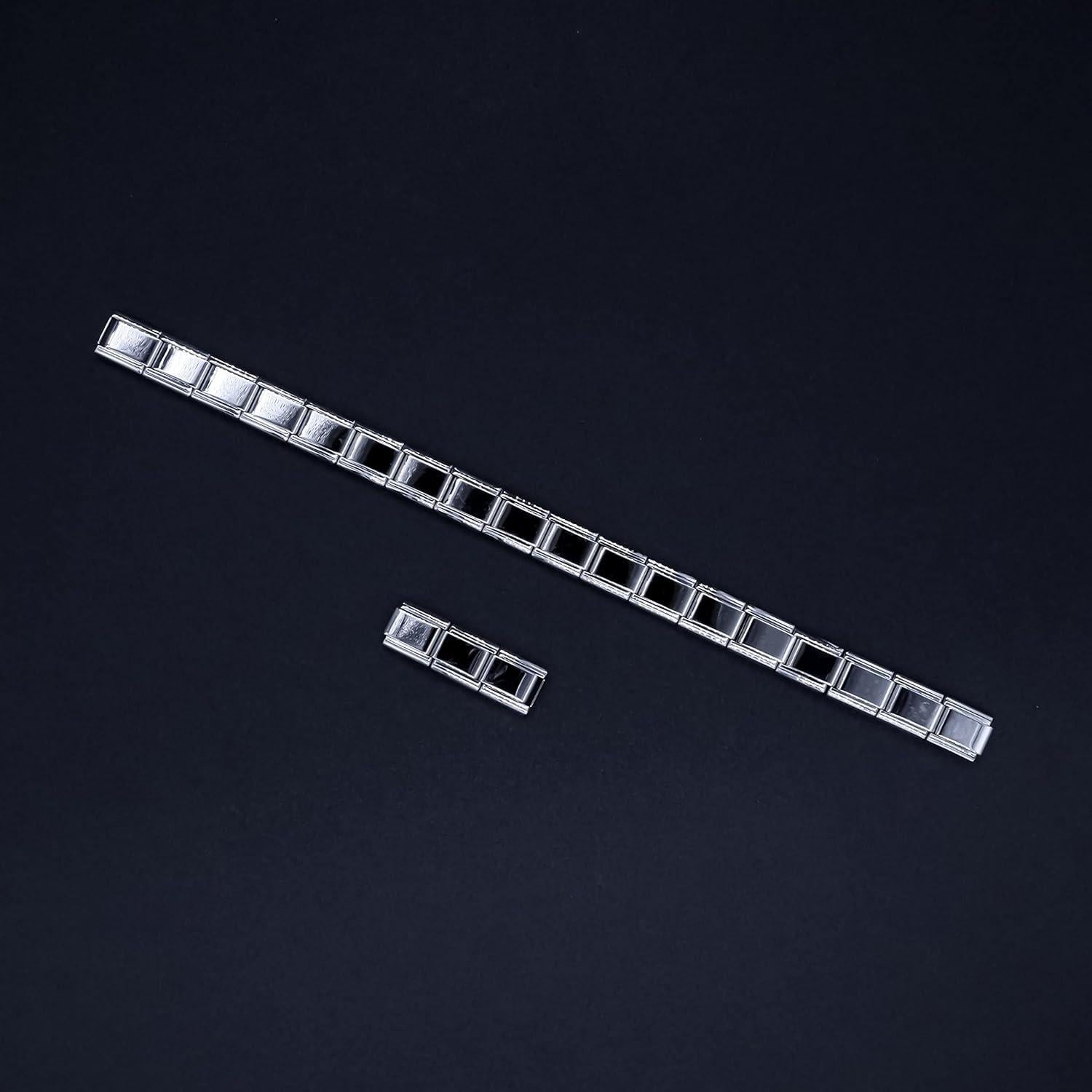 Pulsera de Encanto Italiana Fablinks de Acero Inoxidable 17.15 cm