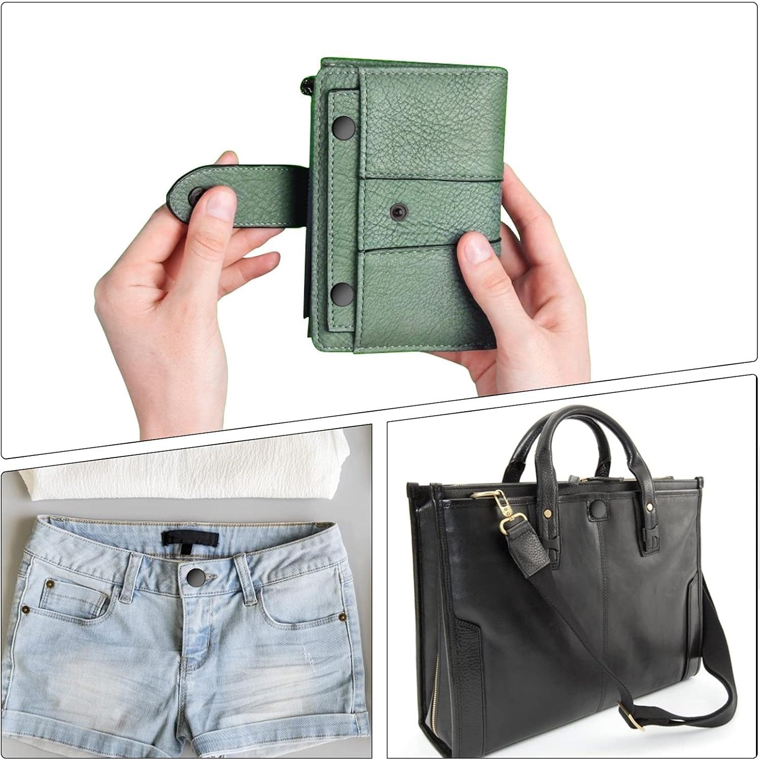 Kit de Broches a Presión Moocci 10 Juegos 15mm Negro