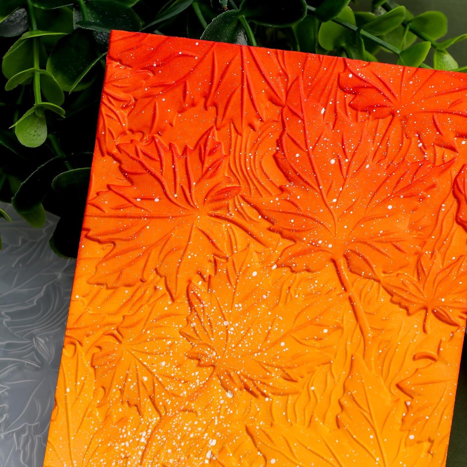 Carpeta de Embossing 3D BAOFALI Otoño 16x11.5cm para Manualidades