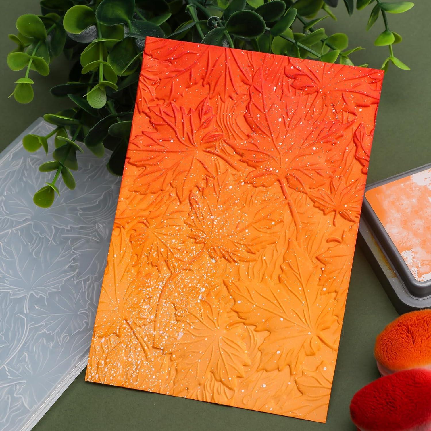 Carpeta de Embossing 3D BAOFALI Otoño 16x11.5cm para Manualidades