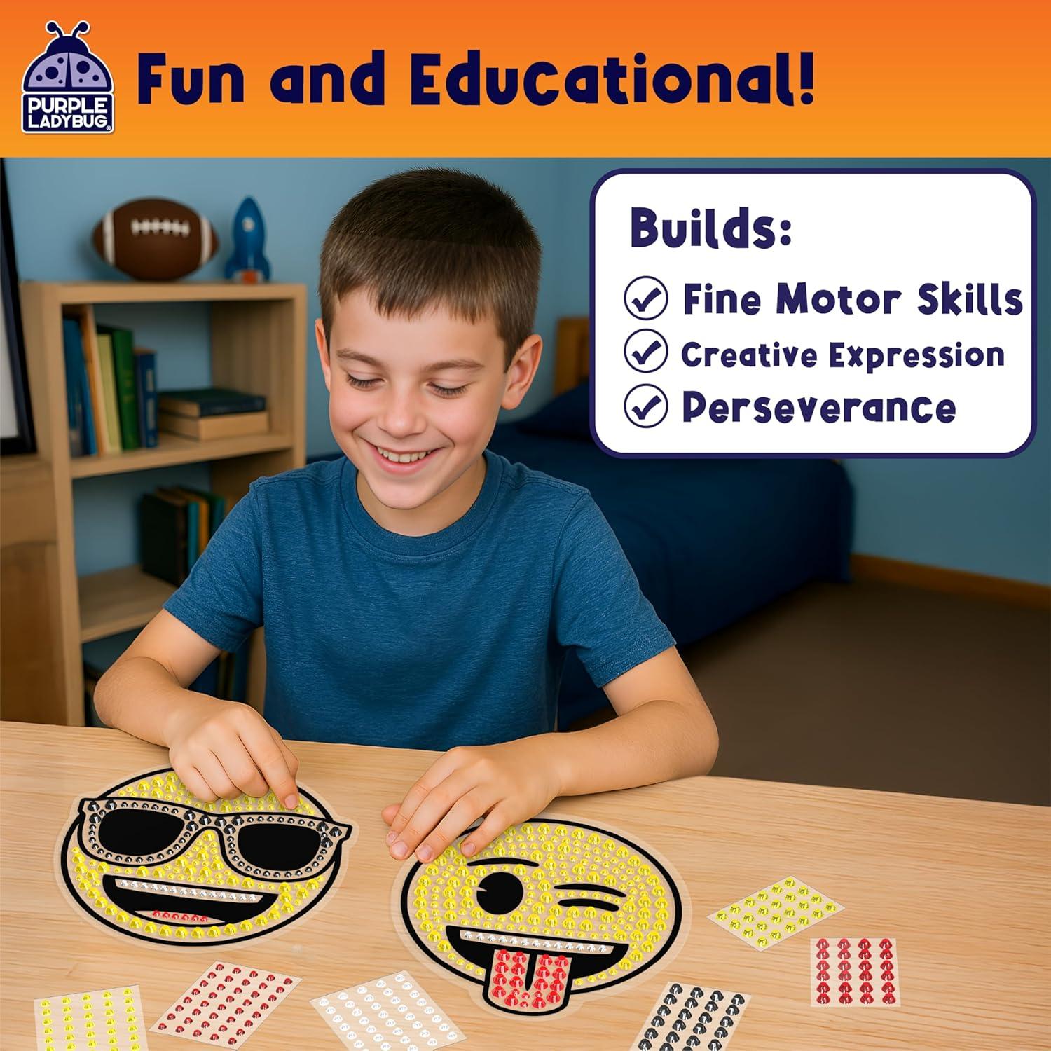 Kit de Arte de Ventana SunGemmers Purple Ladybug - Emoji Cool & Wink