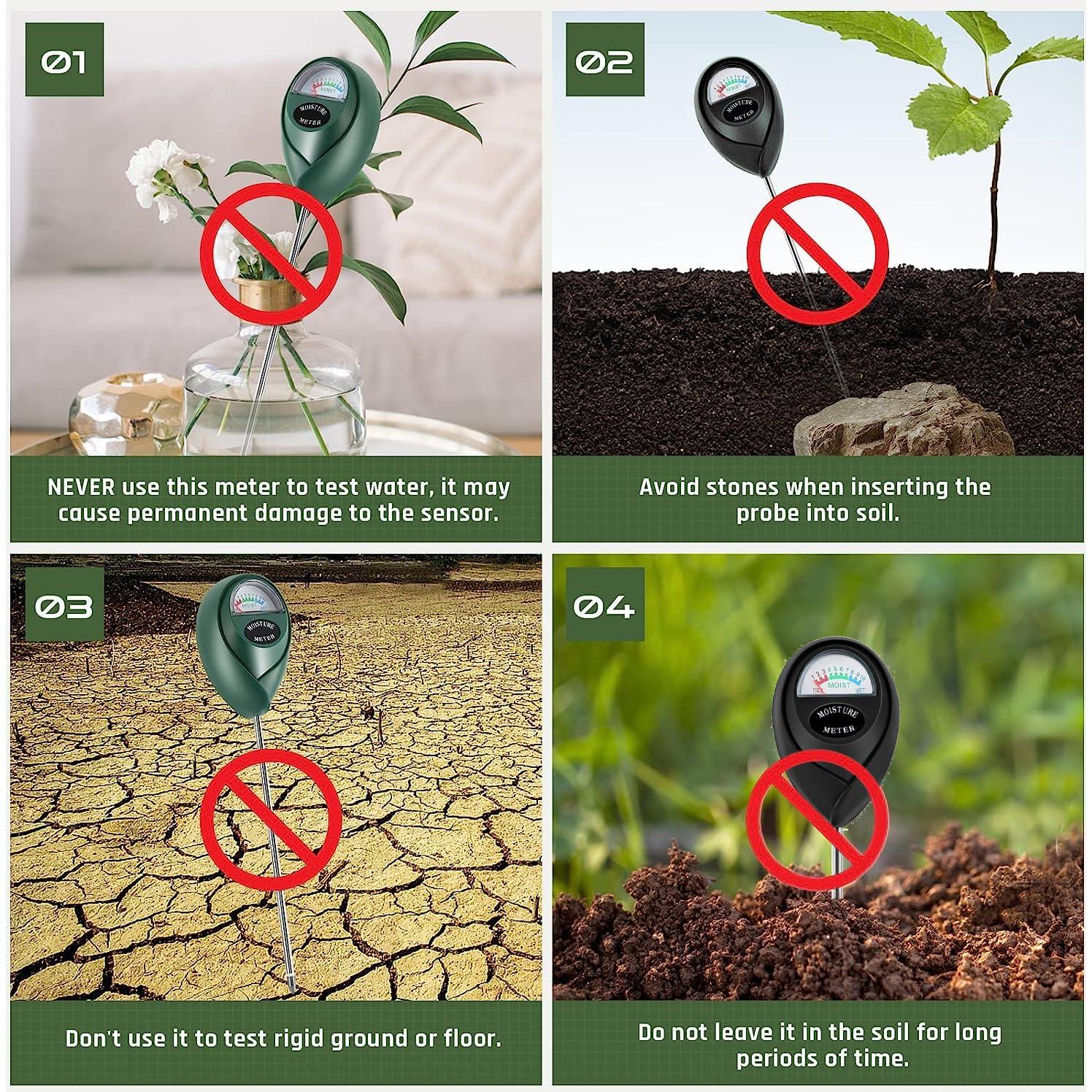 Medidor de Humedad de Suelo Thlevel Verde y Negro - Sin Batería