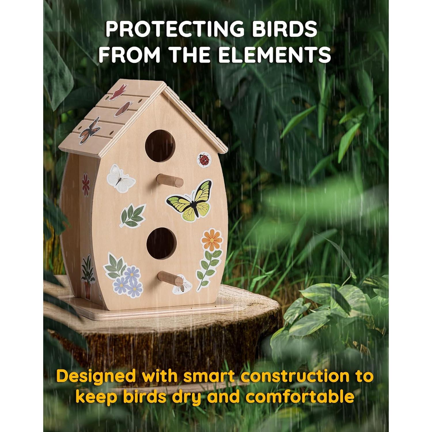 Kit Casa para Aves SainSmart Jr. Madera para Niños 3+