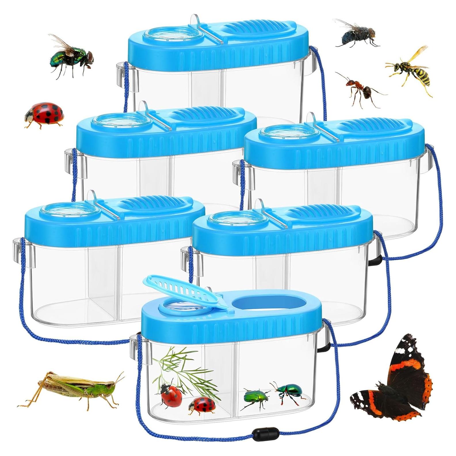 Kit de Captura de Insectos para Niños WinnerWhy - 6 Cajas de Exploración