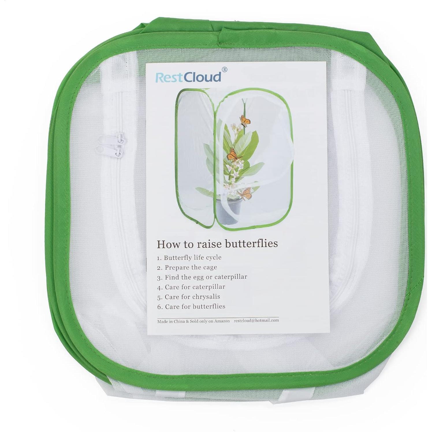 Jaula Hábitat para Mariposas Restcloud 30.48 cm 2 Puertas