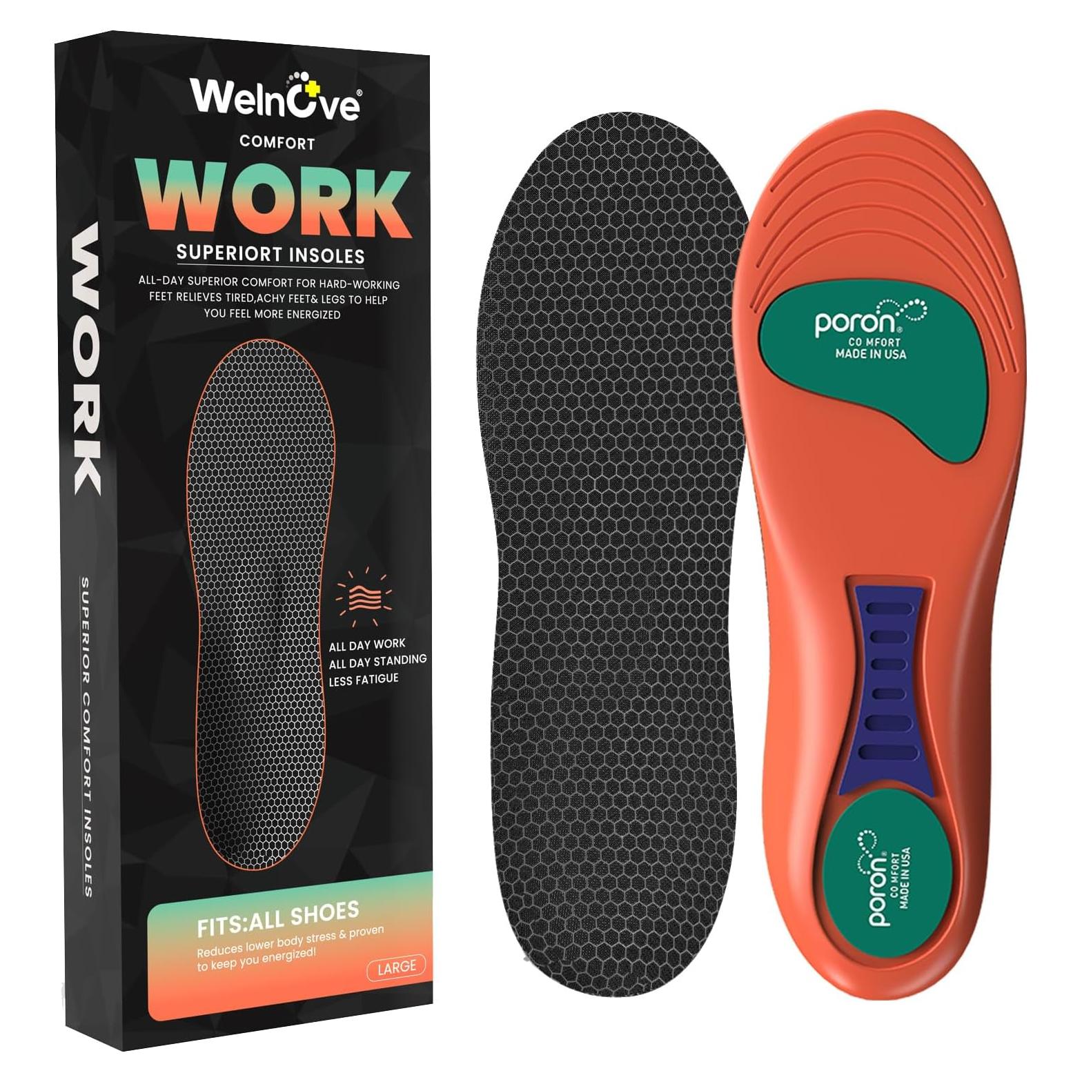 Plantillas de Trabajo Welnove para Mujeres 4.5-7 - Espuma de Memoria