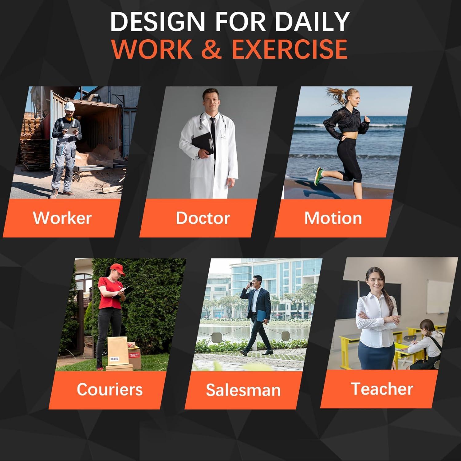 Plantillas de Trabajo Welnove para Mujeres 4.5-7 - Espuma de Memoria