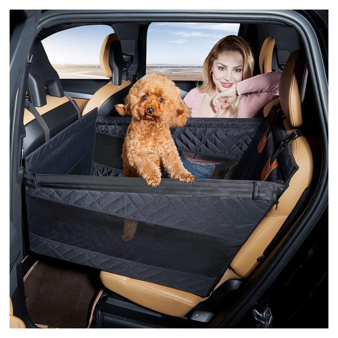 Asiento de Coche para Perros TKYZ Negro Pequeño Impermeable
