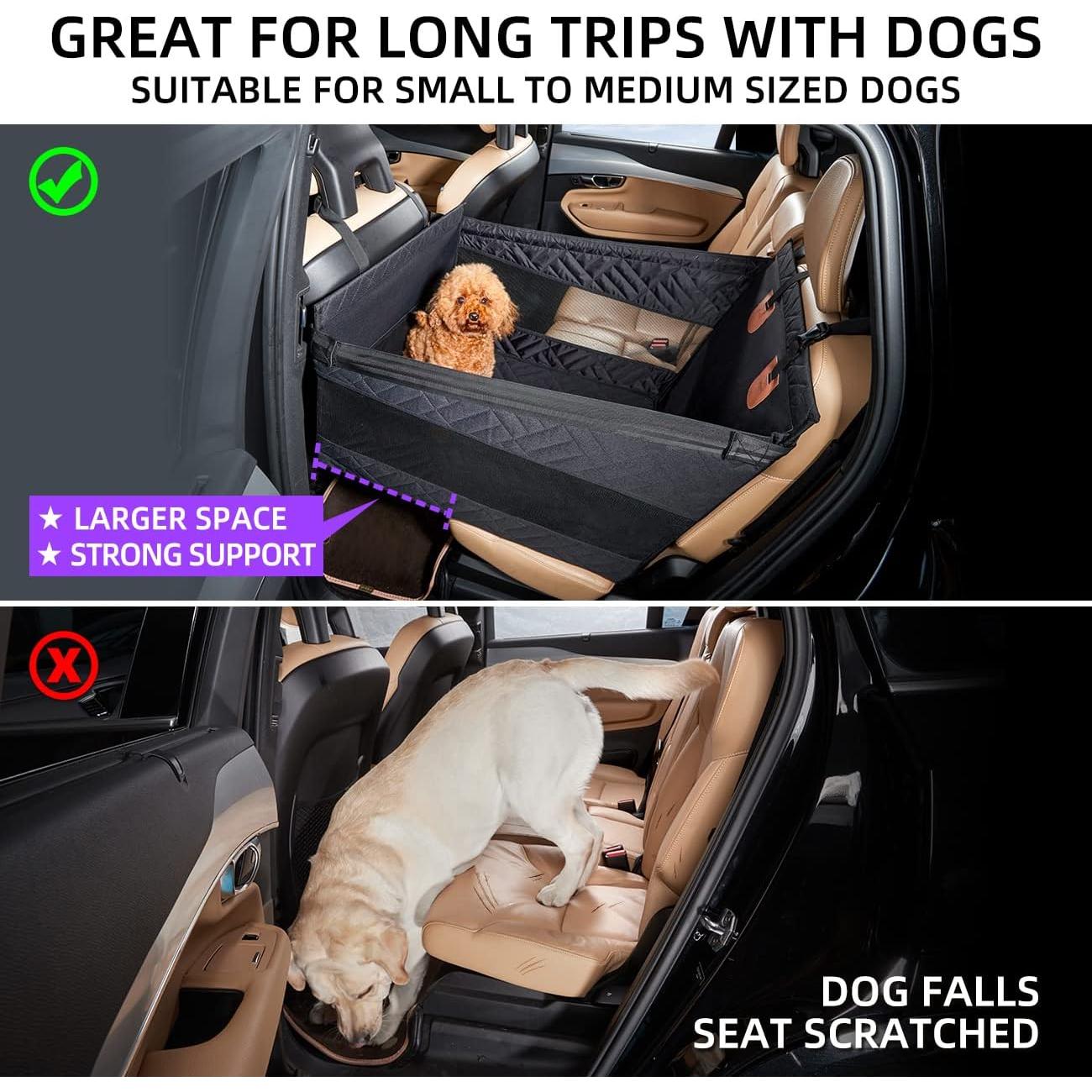 Asiento de Coche para Perros TKYZ Negro Pequeño Impermeable