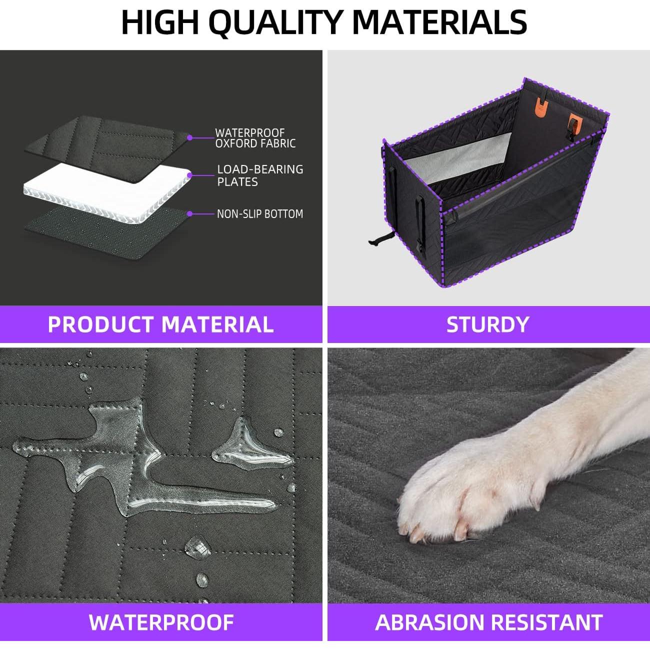 Asiento de Coche para Perros TKYZ Negro Pequeño Impermeable