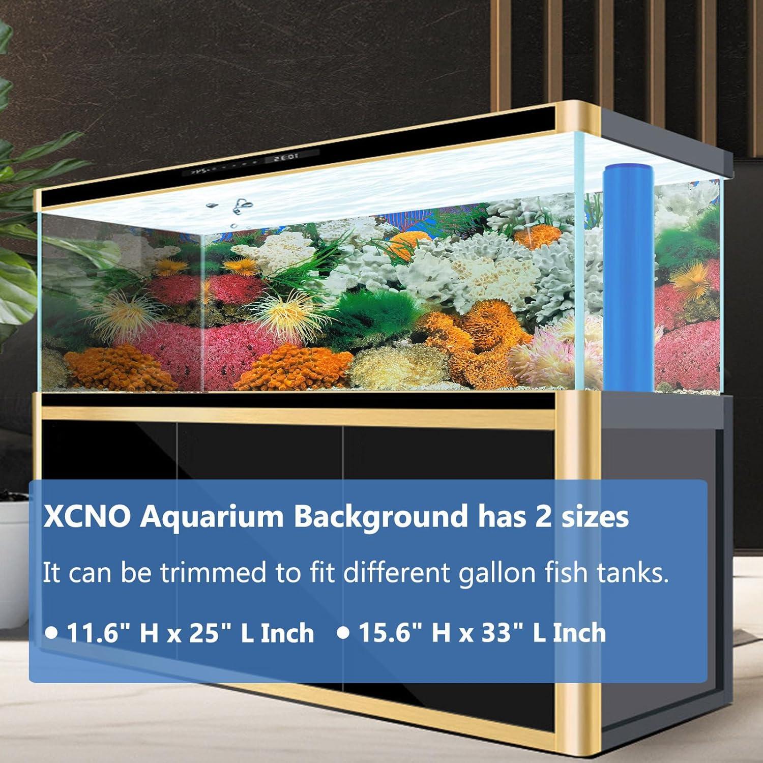 Fondo de Acuario Coral HD 29.46x63.5 cm XCNO - Vinilo Premium