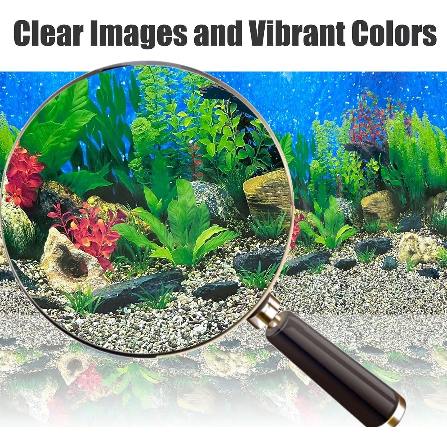 Fondo de Acuario Coral HD 29.46x63.5 cm XCNO - Vinilo Premium